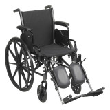Lightweight Wheelchair McKesson Dual Axle Flip Back Padded Removable Mag Black 16 Inch 300 lbs. 146-K316DDA-ELR Each/1 MCK BRAND 1065283_EA