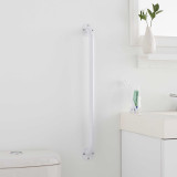 Wall Grab Bar McKesson 24 Inch White Steel 146-12024-3 Each/1 MCK BRAND 1065238_EA