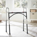 Folding Walker Adult McKesson Steel 500 lbs. 32.5 to 39 Inch 146-10220-2 Each/1 MCK BRAND 1065262_EA