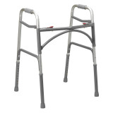 Folding Walker Adult McKesson Steel 500 lbs. 32.5 to 39 Inch 146-10220-2 Case/2 MCK BRAND 1065262_CS