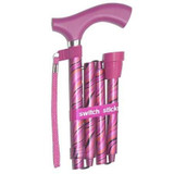 Switch Sticks Walking Stick, Foldable and Adjustable, 32 to 37'' Height, Anti-slip Tip, Tango Print, Pack of 1 Switch Sticks® 1050002_EA Switch Sticks Walking Stick, Foldable and Adjustable, 32 to 37'' Height, Anti-slip Tip, Tango Print, Pack of 1 Switch Sticks® 1050002_EA
