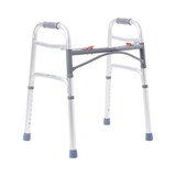 McKesson Folding Walker, Adjustable Height, Aluminum Frame, 350 lbs. Weight Capacity, 25 to 32'' Height 146-10201-4 Pack of 1