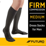SOCKS MEN DRESS MED BLK 12/BX 3MCONS 71035BLEN Box/12 3M HEALTHCARE (NEXCARE) 1084267_BX