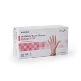 McKesson Pink Nitrile Exam Glove X-Large NonSterile Nitrile Standard Cuff Length Textured Fingertips Pink Not Rated, 14-6NPNK8, Case of 2300