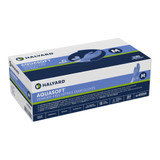 Aquasoft Exam Glove Medium NonSterile Nitrile Standard Cuff Length Textured Fingertips Blue Chemo Tested, 43934, Box of 300