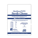 NitriDerm EC Exam Glove Large Sterile Pair Nitrile Extended Cuff Length Smooth Blue Chemo Tested, 114300, Box of 50
