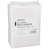 McKesson Multipurpose Task Wipe Medium Duty 48 Count Poly Pack 9 X 12-1/2 Inch NonSterile Disposable, 46085, Case of 768