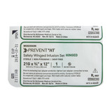 McKesson Prevent Infusion Set 21 Gauge 3/4 Inch 12 Inch Tubing Without Port, 4665, Box of 50