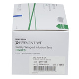 McKesson Prevent Infusion Set 21 Gauge 3/4 Inch 12 Inch Tubing Without Port, 4665, Case of 500
