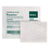Prevantics Device Swab 3.15% / 70% Strength CHG (Chlorhexidine Gluconate) / Isopropyl Alcohol Individual Packet NonSterile, B19600, Box of 100