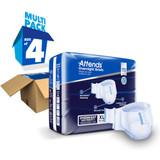 Attends Overnight Incontinence Brief Adult X-Large Unisex Disposable Heavy Absorbency, DDEW40, Case of 56