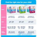 Comfees Male Toddler Training Pants Pull On with Tear Away Seams Size 3T to 4T Disposable Moderate Absorbency, CMF-B3, Case of 138