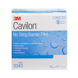 3M Cavilon No Sting Skin Barrier Applicator 26 to 62% Strength Hexamethyldisiloxane / Isooctane / Acrylate Terpolymer / Polyphenylmethylsiloxane Individual Packet Sterile, 3343, Case of 100