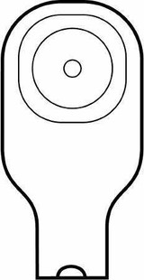 Colostomy Pouch Premier Flextend One-Piece System 9 Inch Length 1 Inch Stoma Drainable Flat Pre-Cut 8642 Box/10 HOLLISTER, INC. 335362_BX