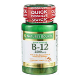 Nature's Bounty Vitamin B12 2500 mcg Strength Tablet 75 Bottle of 1
