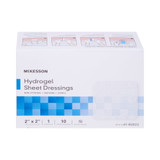 McKesson Hydrogel Wound Dressing Sheet 2 X 2 Inch Sterile, 61-82022, Box of 10
