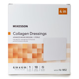 McKesson Collagen Dressing 4 X 4 Inch Square Sterile, 16-1852, Case of 100