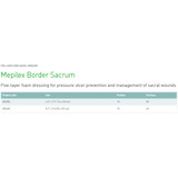 Mepilex Border Sacrum Foam Dressing 6-1/3 X 7-9/10 Inch With Border Film Backing Silicone Adhesive Sacral Sterile, 282055, Case of 50