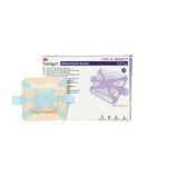 Silicone Foam Dressing 3M Tegaderm 2 X 2 Inch Square Silicone Adhesive with Border Sterile 90643 Box/10 3M 1079670_BX