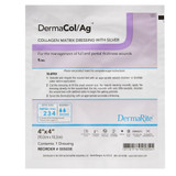 DermaCol/Ag Silver Collagen Dressing 4 X 4 Inch Square Sterile, 00503E, Box of 10