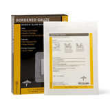 Medline Island Dressing 4 X 5 Inch Rectangle Sterile Water Resistant Nonwoven Backing, MSC3245, Box of 15