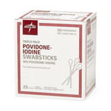 Impregnated Swabstick 10% Strength Povidone-Iodine Individual Packet NonSterile, MDS093902, Box of 25