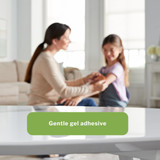 McKesson Lite Thin Foam Dressing 3 X 3 Inch Without Border Film Backing Silicone Gel Adhesive Square Sterile, 4892, Pack of 1