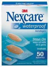 Nexcare Waterproof Waterproof Adhesive Strip Plastic / Film Clear / Tan 7/8 X 1-1/16 Inch / 1-1/4 X 2-1/2 Inch / 1-1/16 X 2-1/4 Inch Sterile, 432-50-3, Case of 1200