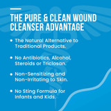 Pure&Clean Wound Cleanser 8 oz. Spray Bottle NonSterile Antimicrobial, 852421007027, Bottle of 1