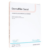 DermaFilm Hydrocolloid Dressing Film Backing 6 X 7 Inch Sacral Hydrocolloid / Film, 00279E, Box of 5