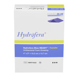Hydrofera BLUE READY-Transfer Antibacterial Foam Dressing 4 X 5 Inch Without Border Without Film Backing Nonadhesive Rectangle Sterile, HBRT4050, Box of 10