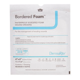 BorderedFoam Foam Dressing 6 X 6 Inch With Border Waterproof Backing Nonacrylic Adhesive Square Sterile, 00297E, Pack of 1