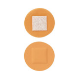 Curad Adhesive Spot Bandage Plastic Tan 7/8 Inch Diameter Sterile, NON25501, Box of 1
