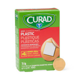 Curad Adhesive Spot Bandage Plastic Tan 7/8 Inch Diameter Sterile, NON25501, Case of 12