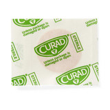 Curad Adhesive Spot Bandage Plastic Tan 7/8 Inch Diameter Sterile, NON25501, Case of 12