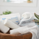 Dukal Conforming Bandage 4 Inch X 5 Yard 2-Ply Sterile 1 per Pack, 454, Bag of 12