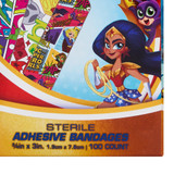 Stat Strip Adhesive Strip Plastic Kid Design (DC Super Hero Girls) 3/4 X 3 Inch Sterile, 10859, Box of 100
