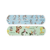 Looney Tunes Stat Strip Adhesive Strip Plastic Kid Design (Bugs and Daffy) 3/4 X 3 Inch Sterile, 1085737, Box of 1
