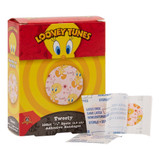 Looney Tunes Adhesive Spot Bandage Plastic Kid Design (Tweety) 7/8 Inch Diameter Sterile, 1074737, Box of 1
