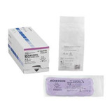 Suture with Needle McKesson Absorbable Undyed Braided Polyglycolic Acid Size 3-0 18 Inch Suture 1-Needle 19 mm 3/8 Circle Reverse Cutting Needle SJ497GX Box/12 MCK BRAND 1034537_BX