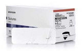 Suture with Needle McKesson Absorbable Undyed Monofilament Polyglycolic Acid / PCL Size 4-0 18 Inch Suture 1-Needle 13 mm 3/8 Circle Reverse Cutting Needle SY494GX Box/12 MCK BRAND 1034542_BX
