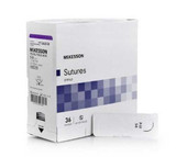 Suture with Needle McKesson Absorbable Braided Polyglycolic Acid Size 5-0 30 Inch Suture 1-Needle 19 mm 3/8 Circle Reverse Cutting Needle SJ421GX Box/36 MCK BRAND 1034529_BX