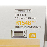 Steri-Strip Skin Closure Strip 1 X 5 Inch Nonwoven Material Reinforced Strip White, R1548, Box of 25