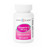 Vitamin Supplement Geri-Care Vitamin B12 500 mcg Strength Tablet 100 per Bottle 886-01 Case/12 DVS94240626 MCK BRAND 1108646_CS