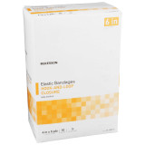 Elastic Bandage McKesson 6 Inch X 5 Yard Standard Compression Hook and Loop Closure Tan NonSterile 16-1033-6 Case/50 175611 MCK BRAND 454621_CS