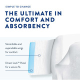 Unisex Adult Incontinence Brief Prevail Air Overnight Size 2 Disposable Heavy Absorbency NGX-013 Case/72 L412DDA-ELR First Quality 1126351_CS