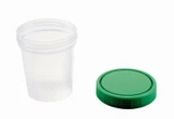 Specimen Container AMSure 120 mL (4 oz.) Screw Cap Patient Information Poly Bagged Sterile / Sterile Inside Only AS340 Case of 100
