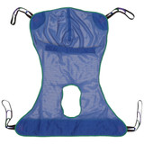 Full Body Commode Sling McKesson 4 or 6 Point Cradle Without Head Support Large 600 lbs. Weight Capacity 146-13221L Case of 12