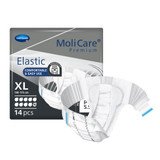 MoliCare Premium Elastic 10D Incontinence Brief Adult X-Large Unisex Disposable Heavy Absorbency, 165674, Case of 56
