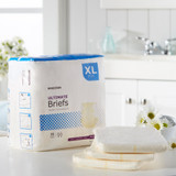 McKesson Incontinence Brief Adult X-Large Unisex Disposable Heavy Absorbency, BR33893, Bag of 15